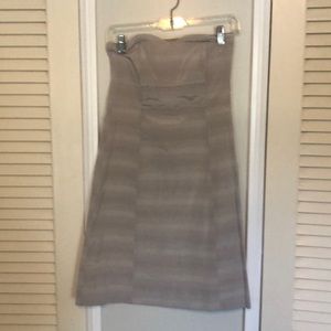 Strapless short gray dress sz4 anthropology
